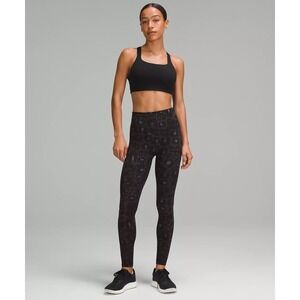 NWT Lululemon Ultralu Square Neck Med Support Workout Bra Black 34 D/DD, Size 8